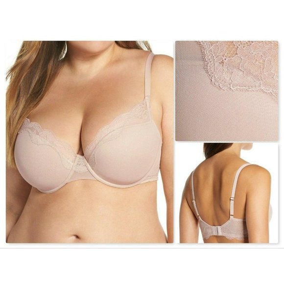 NATORI Elusive Contour Full UW Bra Rose Beige 34C - Picture 1 of 12